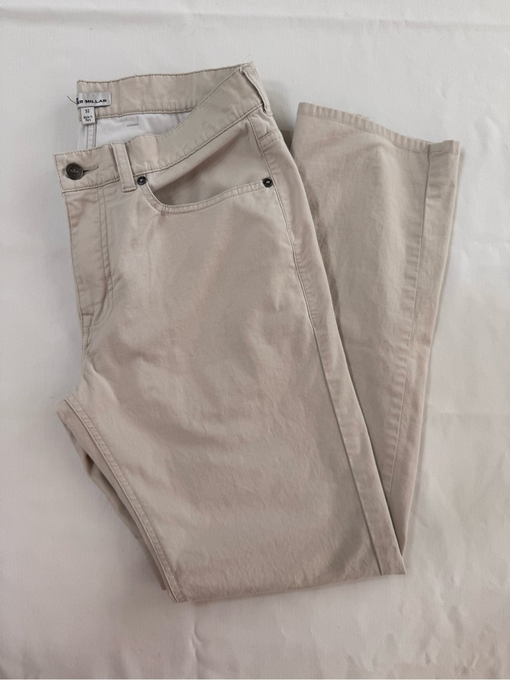 Peter Millar Chino Pants Men’s 32  X 29 Pima Cotton Golf Flat Front